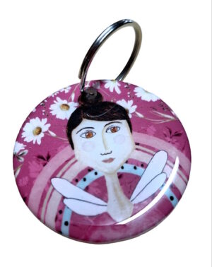 Pink Fairy Keyring 091