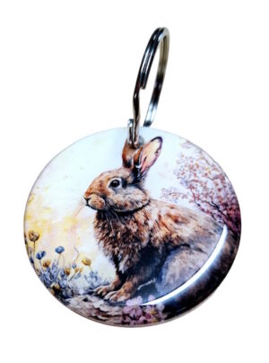 Brown Bunny Keyring 077