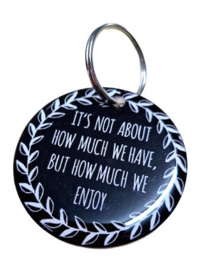 It's not About How Much We Have Keyring 066