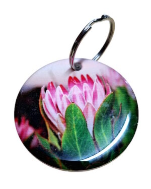 Soft Glowing Protea Keyring 049