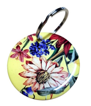 Colourful Blooming Flowers Keyring 112